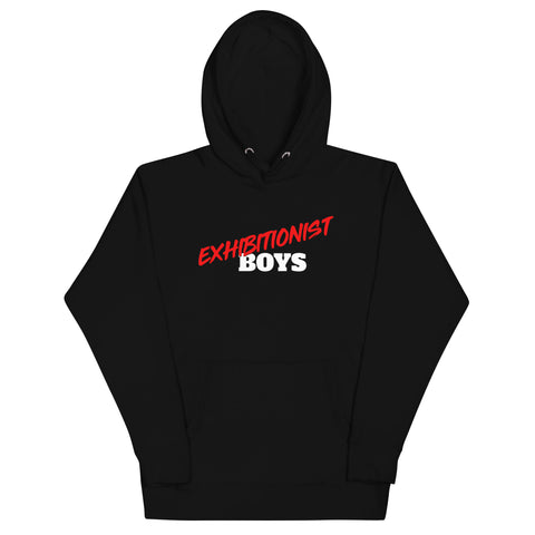 Red Exhibitionist Boy Hoodie