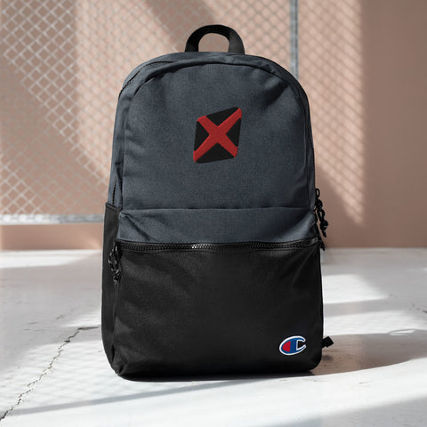 Red X Champion Embroidered Backpack